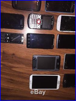 Lot Of (27x) iPod iPhone LG Samsung Nook ZTE HTC Sony HP Smartphones & MP3's