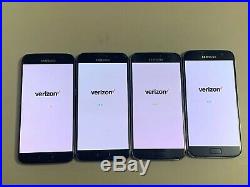 Lot Of 4 Samsung Galaxy S7 SM-G930V Verizon + GSM Unlocked Smartphones CRACKED