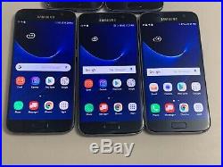 Lot Of 5 Samsung Galaxy S7 G930V Verizon + GSM Unlocked Smartphones CRACKED Back