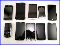 Lot of 10 Assorted LG Cell Phones AS IS FOR PARTS