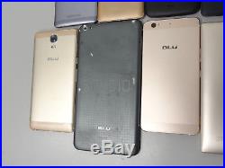 Lot of 10 BLU GSM Unlocked Smartphones Mixed Models AS-IS Parts & Repair