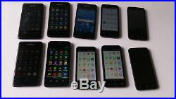 Lot of 10 Cell Phones for Parts or Repair