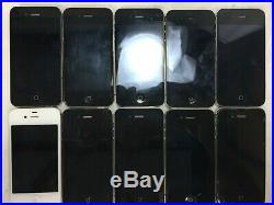 Lot of 10 Defective Apple iPhone 4 A1387 For Parts / Repair Free S/H