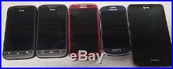 Lot of 10 Samsung AT&T Smartphones! S6, S5, Note 3 and more Read Below