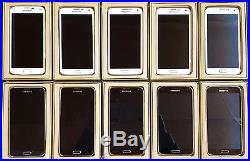 (Lot) of 10 Samsung Galaxy S5 SM-G900V Verizon Various Color Good Power & LCD -B