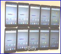 Lot of 10 ZTE ZMax Pro Z981 GSM Unlocked Smartphones Bad Battery AS-IS No Metro