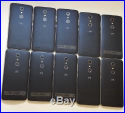 Lot of 10 ZTE ZMax Pro Z981 GSM Unlocked Smartphones Bad Battery AS-IS No Metro