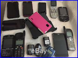 Lot of 11 Cell Phones Various Models and accessories