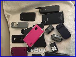 Lot of 11 Cell Phones Various Models and accessories