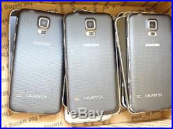 Lot of 11 Samsung Galaxy S5 Smartphones 9 T-Mobile 2 Cricket Power On AS-IS GSM