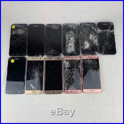 Lot of 11 Samsung Galaxy S7 Phones For Parts/Not Working