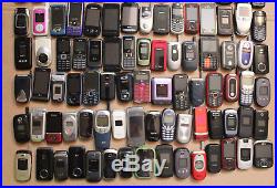 Lot of 139 Cell Phones for Scrap Gold PARTS Flip Smart Phones