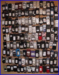 Lot of 139 Cell Phones for Scrap Gold PARTS Flip Smart Phones