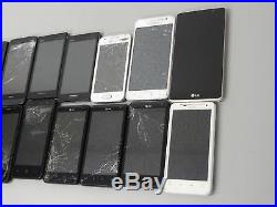 Lot of 14 AT&T Claro & More Smartphones Mixed Models & Many Brands AS-IS GSM