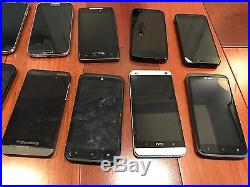 Lot of 14 Android Smartphones Samsung, HTC, Motorola, LG