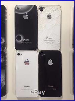 Lot of 14 untested broken iPhone 4 for parts/repair only, All Units Power On