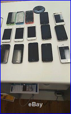 Lot of 15 iphones
