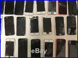 Lot of 25 iphone 5 5s & 5c for Parts or Repairs