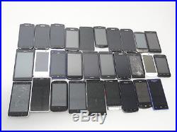 Lot of 29 Smartphones & Cell Phones Most GSM AS-IS Most Power On With Good LCD