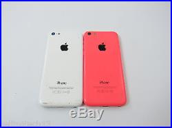 Lot of 2 Apple iPhone 5c -16GB -Pink/White (AT&T) C5