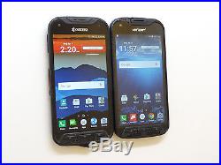 Lot of 2 Kyocera DuraForce PRO Smartphones 1 Verizon & GSM Unlocked 1 AT&T AS-IS