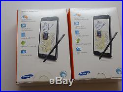 Lot of 2 New Sealed Samsung Galaxy Note SGH-I717 AT&T Black Smartphones GSM
