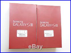 Lot of 2 New Sealed Samsung Galaxy S III SGH-I747 16GB AT&T Red Smartphones GSM