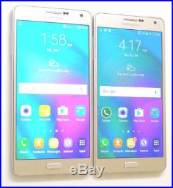 Lot of 2 Samsung Galaxy A7 GSM Unlocked 16GB Gold Smartphones AS-IS