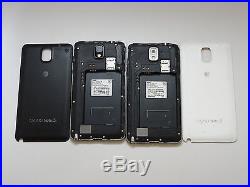 Lot of 2 Samsung Galaxy Note 3 SM-N900A AT&T Smartphones Good LCD AS-IS GSM