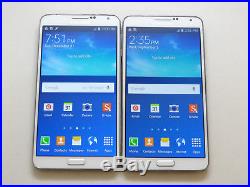 Lot of 2 Samsung Galaxy Note 3 SM-N900T T-Mobile Unlocked Smartphones AS-IS #