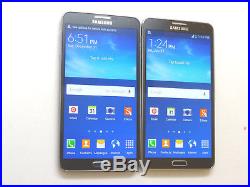 Lot of 2 Samsung Galaxy Note 3 SM-N900T T-Mobile Unlocked Smartphones AS-IS GSM