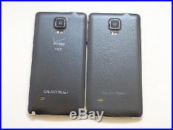Lot of 2 Samsung Galaxy Note 4 Black T-Mobile & GSM Unlocked Smartphones AS-IS
