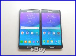 Lot of 2 Samsung Galaxy Note 4 SM-N910T 32GB T-Mobile GSM Unlocked Smartphones #