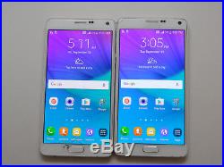 Lot of 2 Samsung Galaxy Note 4 SM-N910T 32GB T-Mobile Smartphones AS-IS GSM #