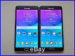 Lot of 2 Samsung Galaxy Note 4 SM-N910V Verizon Unlocked 32GB Smartphones AS-IS^