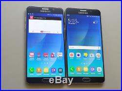 Lot of 2 Samsung Galaxy Note 5 SM-N920T T-Mobile Unlocked Smartphones AS-IS GSM#