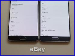 Lot of 2 Samsung Galaxy Note 5 SM-N920V Verizon Unlocked Smartphones AS-IS GSM