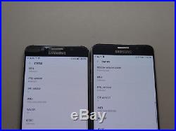 Lot of 2 Samsung Galaxy Note 5 SM-N920V Verizon Unlocked Smartphones AS-IS GSM