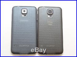Lot of 2 Samsung Galaxy S5 SM-G900V Verizon GSM Unlocked 16GB Smartphones AS-IS