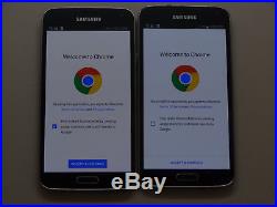 Lot of 2 Samsung Galaxy S5 SM-G900V Verizon GSM Unlocked 16GB Smartphones AS-IS