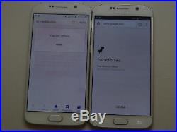 Lot of 2 Samsung Galaxy S6 32GB Unlocked Smartphones AS-IS GSM
