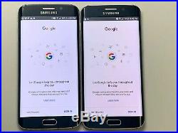 Lot of 2 Samsung Galaxy S6 Edge G925T T-mobile + GSM Unlocked Black Smartphones