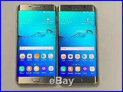 Lot of 2 Samsung Galaxy S6 Edge+ Plus G928 T-mobile Unlocked Gold Smartphones