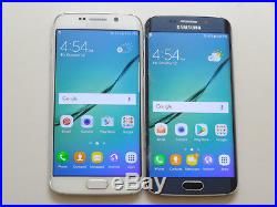 Lot of 2 Samsung Galaxy S6 Edge SM-925R6 GSM Unlocked 32GB Smartphones AS-IS
