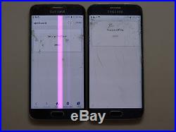 Lot of 2 Samsung Galaxy S6 Edge SM-G925P 32GB Sprint Smartphones Power On AS-IS