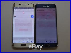 Lot of 2 Samsung Galaxy S6 Edge SM-G925T 32GB T-Mobile Smartphones AS-IS GSM ^