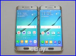 Lot of 2 Samsung Galaxy S6 Edge T-Mobile & GSM Unlocked Smartphones AS-IS