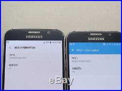 Lot of 2 Samsung Galaxy S6 SM-G920AZ Cricket Smartphones AS-IS GSM