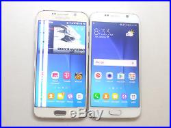 Lot of 2 Samsung Galaxy S6 SM-G920T T-Mobile 32GB Smartphones AS-IS GSM