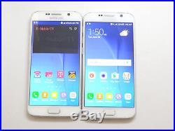 Lot of 2 Samsung Galaxy S6 SM-G920T T-Mobile 64GB Smartphones AS-IS GSM